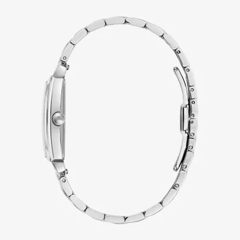 Bulova Frank Sinatra Mens Diamond Accent Silver Tone Stainless Steel Bracelet Watch 96b461