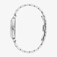 Bulova Frank Sinatra Mens Diamond Accent Silver Tone Stainless Steel Bracelet Watch 96b461