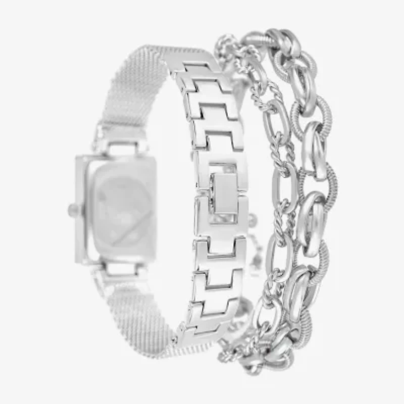 Womens Silver Tone Bracelet Watch A1955s-22-B28