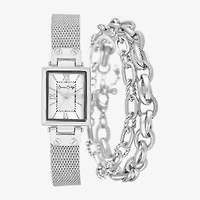 Womens Silver Tone Bracelet Watch A1955s-22-B28