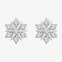 (G/ Si2) 1/2 CT. T.W. Lab Grown White Diamond 10K Gold 9.6mm Stud Earrings