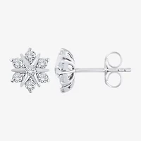 (G/ Si2) 1/2 CT. T.W. Lab Grown White Diamond 10K Gold 9.6mm Stud Earrings