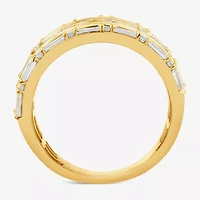 (F, Si2) Womens 3 CT. T.W. Lab Grown White Diamond 10K Gold Cocktail Ring