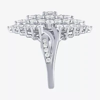 (G/ Si2) Womens 4 CT. T.W. Lab Grown White Diamond 10K Gold Marquise Cocktail Ring