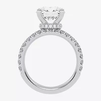 Signature By Modern Bride (G / Vs2-Si1) Womens 6 CT. T.W. Lab Grown White Diamond 14K Gold Round Side Stone Bridal Set