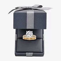 Signature By Modern Bride (G / Vs2-Si1) Womens 6 CT. T.W. Lab Grown White Diamond 14K Gold Round Side Stone Bridal Set