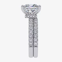 Signature By Modern Bride (G / Vs2-Si1) Womens 4 CT. T.W. Lab Grown White Diamond 14K Gold Side Stone Bridal Set