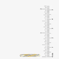 (G / Si2) Womens 1/4 CT. T.W. Lab Grown White Diamond 10K Gold Round Wedding Band