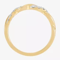(H-I / I1) Womens 4MM 1/4 CT. T.W. Lab Grown White Diamond 10K Gold Wedding Band