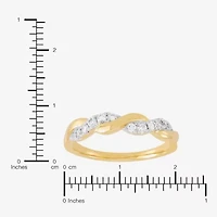 (H-I / I1) Womens 4MM 1/4 CT. T.W. Lab Grown White Diamond 10K Gold Wedding Band
