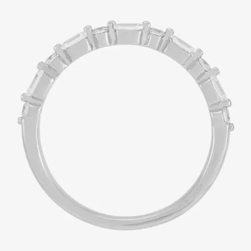 Womens 1/2 CT. T.W. Lab Grown White Diamond 10K Gold Wedding Band