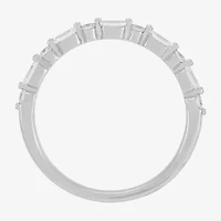 Womens 1/2 CT. T.W. Lab Grown White Diamond 10K Gold Wedding Band