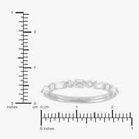 Womens 1/2 CT. T.W. Lab Grown White Diamond 10K Gold Wedding Band