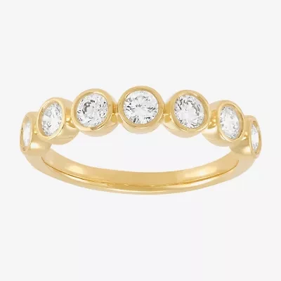 (H-I / I1) Womens 4MM 3/4 CT. T.W. Lab Grown White Diamond 10K Gold Wedding Band