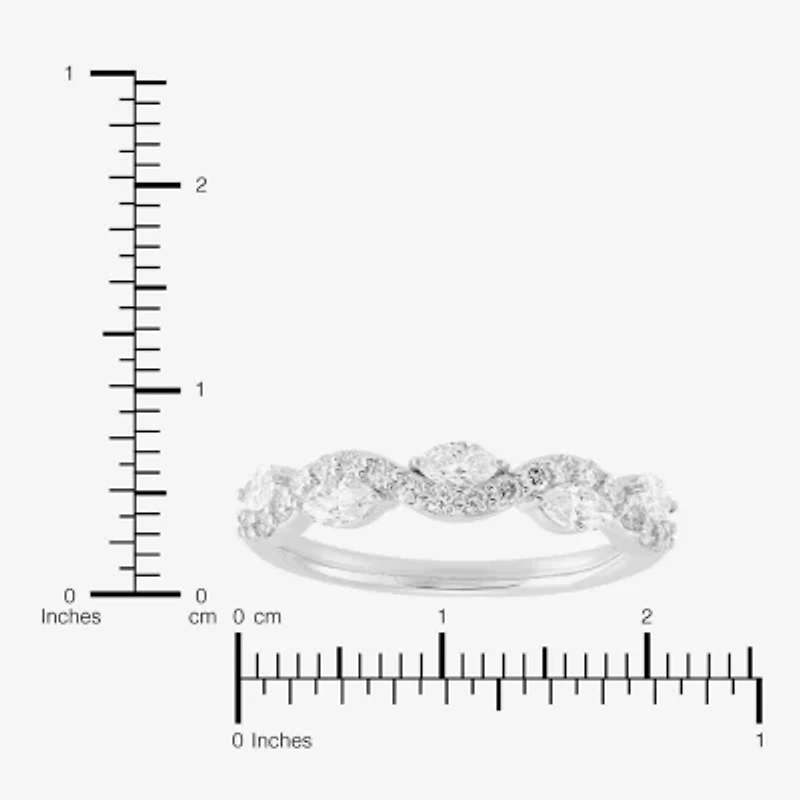 H-I / Si2) Womens / CT. T.W. Lab Grown White Diamond 10K Gold Wedding Band