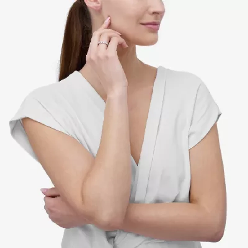 H-I / Si2) Womens / CT. T.W. Lab Grown White Diamond 10K Gold Wedding Band