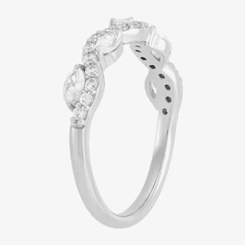 H-I / Si2) Womens / CT. T.W. Lab Grown White Diamond 10K Gold Wedding Band