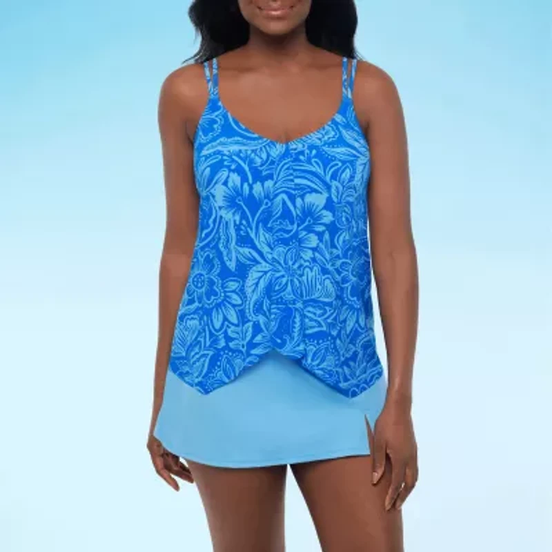 Sonnet Shores Womens Tankini Swimsuit Top