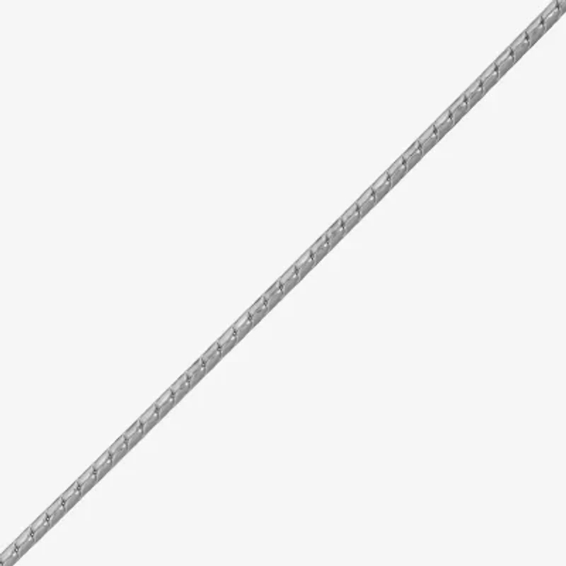 Made in Italy Womens Sterling Silver 18 Inch Curb Chain Necklace