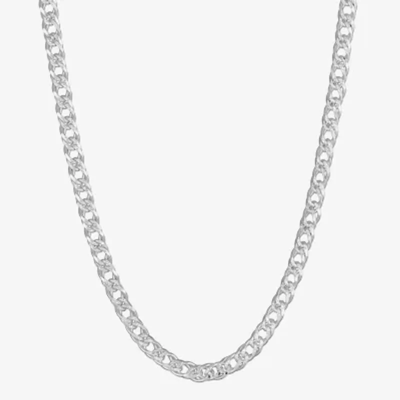 Made in Italy Womens Sterling Silver 20 Inch Fashion Chain Necklace