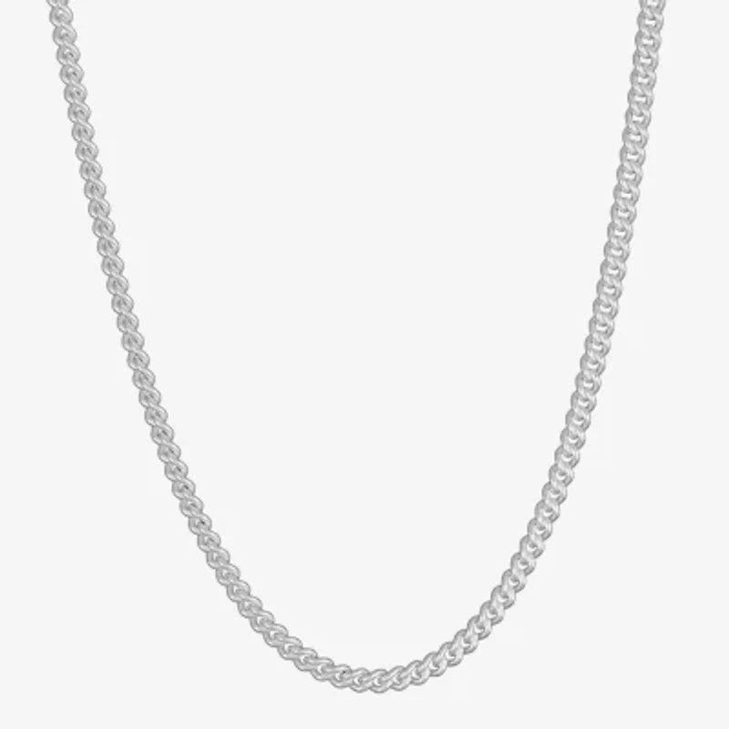 Made in Italy Unisex Adult Sterling Silver 20 Inch Curb Chain Necklace