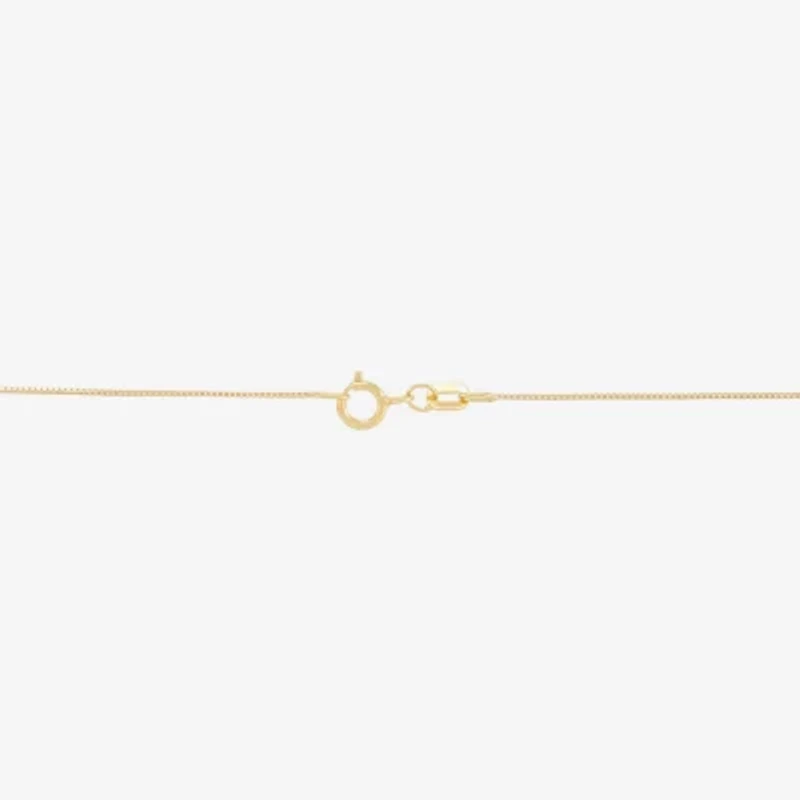 (H-1/Si2) Womens 1/4 CT. T.W. Lab Grown White Diamond 14K Gold Over Silver Sterling Silver Heart 18 Inch Pendant Necklace
