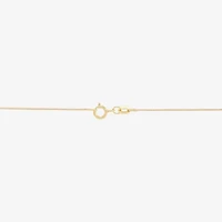 (H-1/Si2) Womens 1/4 CT. T.W. Lab Grown White Diamond 14K Gold Over Silver Sterling Silver Heart 18 Inch Pendant Necklace