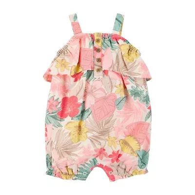 Carter's Baby Girls Sleeveless Floral Romper