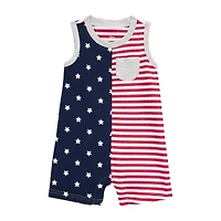 Carter's Americana Baby Boys Sleeveless Star Romper