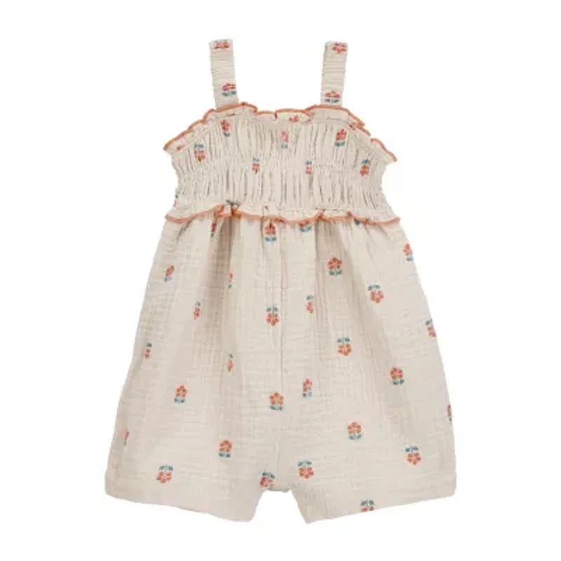 Carter's Baby Girls Sleeveless Floral Romper