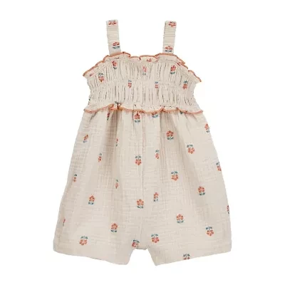 Carter's Baby Girls Sleeveless Floral Romper