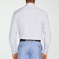 Nick Graham Mens Spread Collar Long Sleeve Shirt + Tie Set