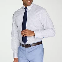 Nick Graham Mens Spread Collar Long Sleeve Shirt + Tie Set