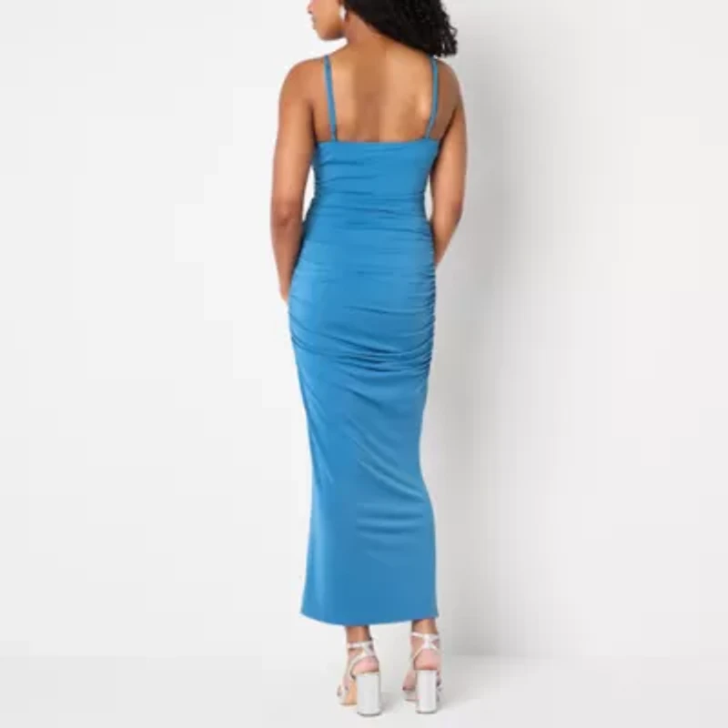 Emerald Sundae Womens Juniors Sleeveless Casual Bodycon Dress