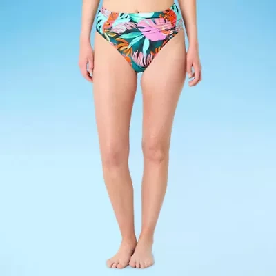 Mynah Womens Lined High Waist Bikini Swimsuit Bottom