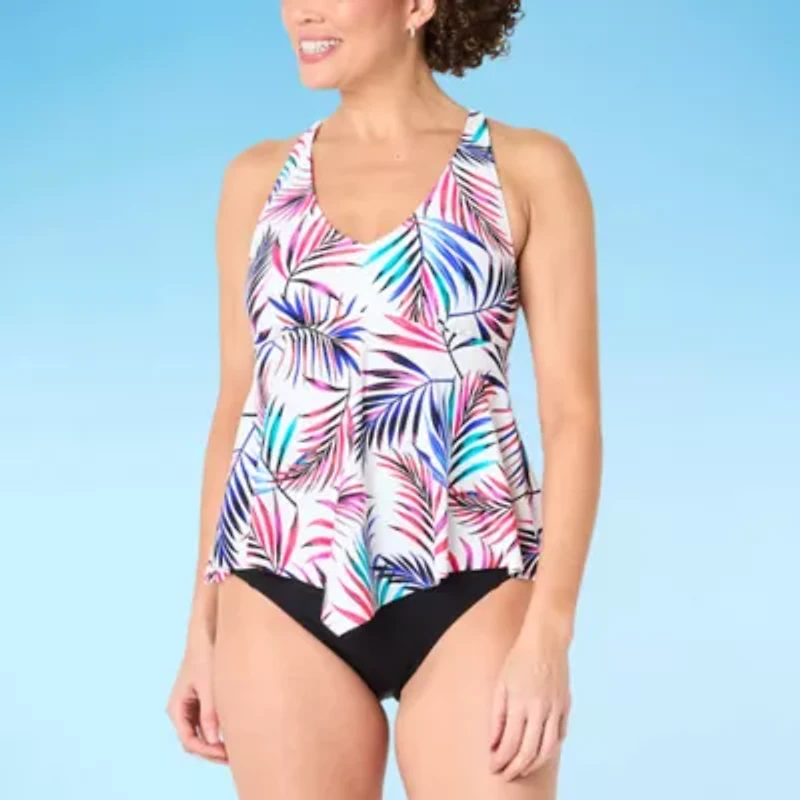 Sonnet Shores Womens Tankini Swimsuit Top