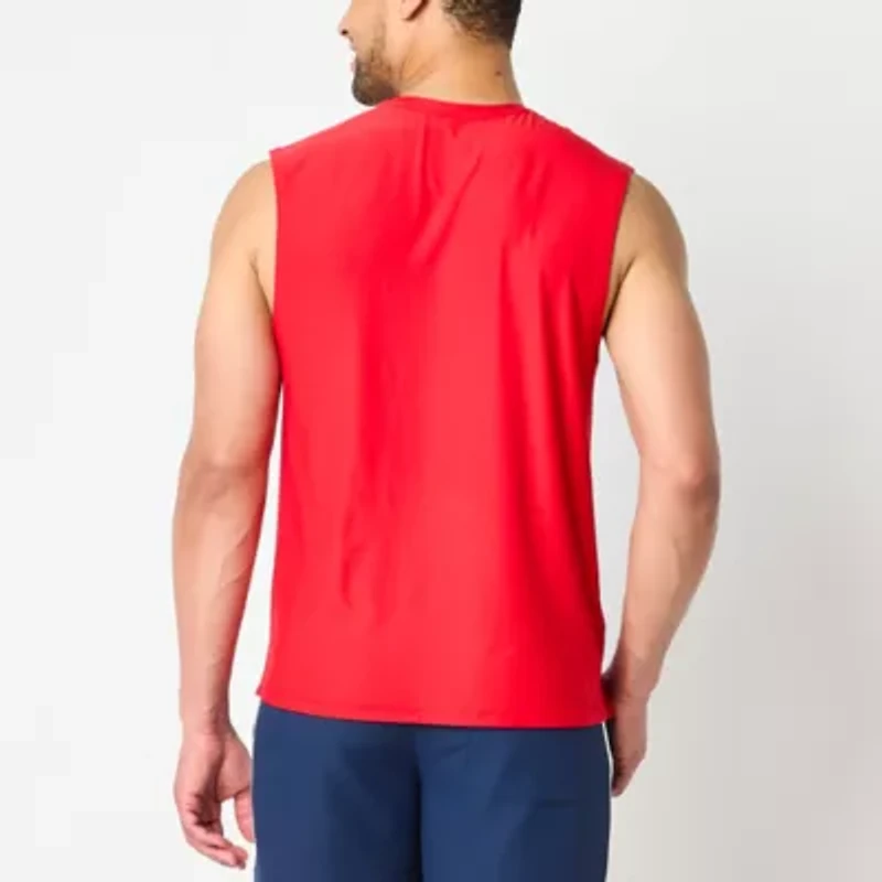 Xersion Activated Cooling Mens Crew Neck Sleeveless Muscle T-Shirt