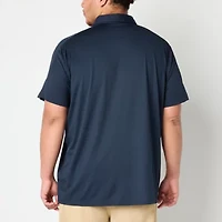 Xersion Everair Piped Big and Tall Mens Short Sleeve Polo Shirt