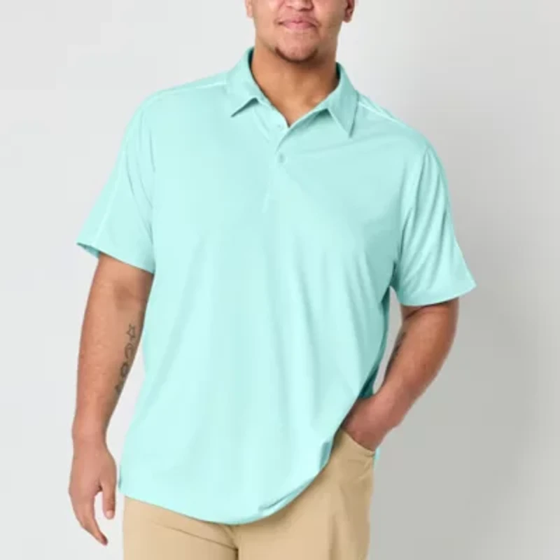 Xersion EverAir Everair Piped Big and Tall Mens Short Sleeve Polo Shirt