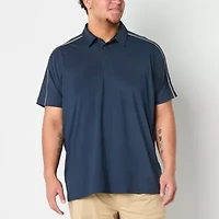 Xersion Everair Piped Big and Tall Mens Short Sleeve Polo Shirt