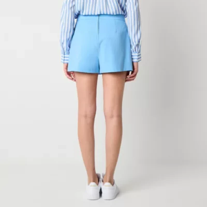 by&by Built Shorts Womens Juniors Mid Rise Wrap Skirt