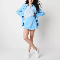 by&by Built Shorts Womens Juniors Mid Rise Wrap Skirt
