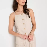 by&by Womens Square Neck Juniors Vest