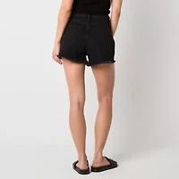 Arizona Womens Highest Rise Juniors Denim Short