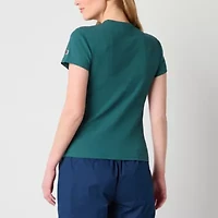 Champion Womens Rib Crew Neck Short Sleeve T-Shirt