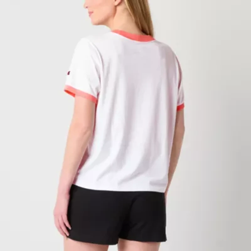 Champion Womens Crew Neck Short Sleeve Active T-Shirt