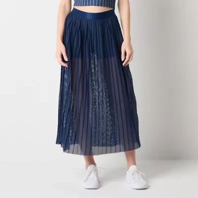 Xersion Womens Mesh Pleated Skirt