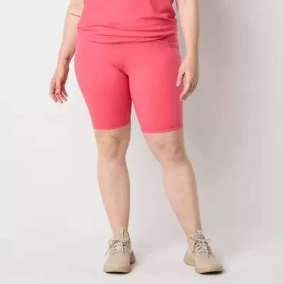 Xersion EverUltra Womens High Rise Quick Dry Plus 10 Inch Bike Short