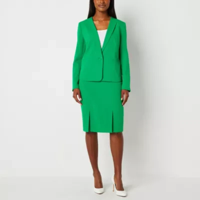 Black Label by Evan-Picone Womens Classic Fit Suit Jacket