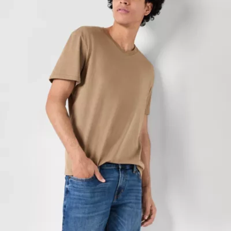 Arizona Mens V Neck Short Sleeve T-Shirt